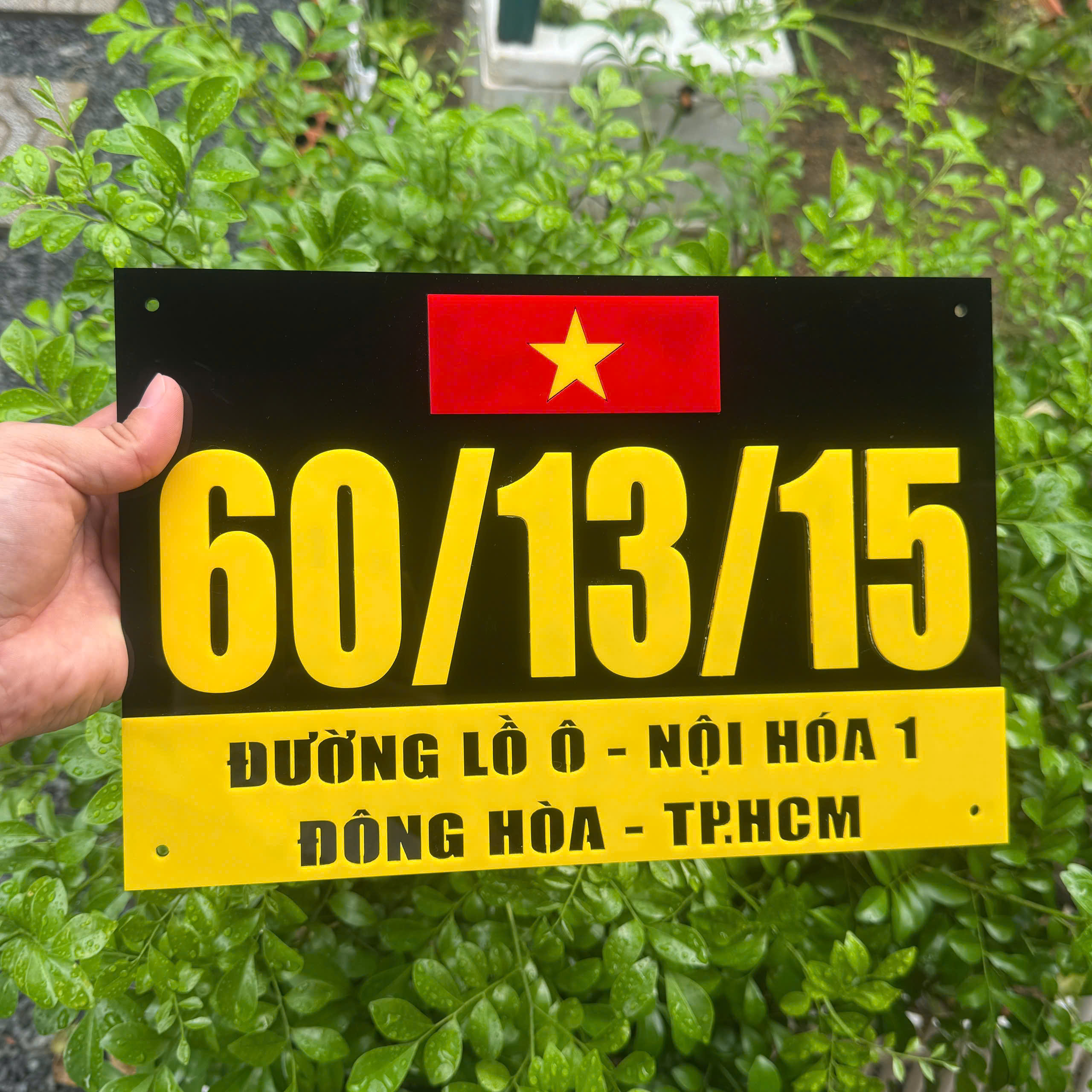 Bảng số nhà mica - MV001